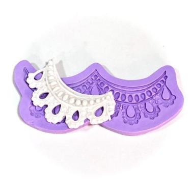 Imagem de Molde de silicone barrado para confeitar f67 - Confeitaria dos moldes