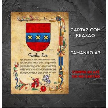 Imagem de Brasão A3 da família Lins - @meu.brasao