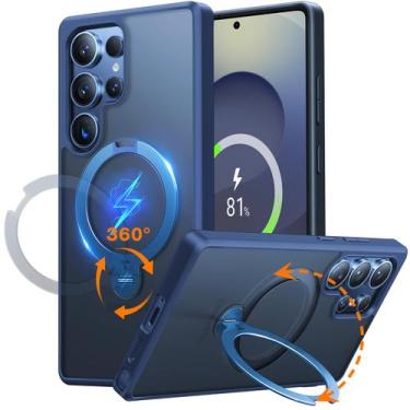 Imagem de Capa de telefone TORRAS Ostand Spin Magnetic para Samsung S25 Ultra