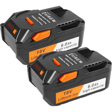 Imagem de Substituição da bateria Ayee 18V 6000mAh para furadeira RIDGID 18V - A