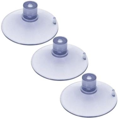 Imagem de Kit 3 Ventosas 90mm PVC Sem Parafuso - H Plásticos