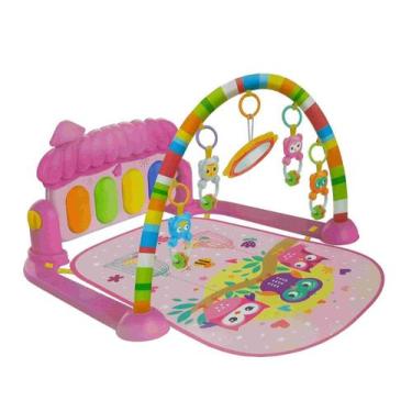 Imagem de Tapete de atividades com piano Joy Rosa - COLOR BABY