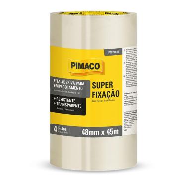Imagem de Fita adesiva transparente 48mmX45m 4 rolos Pimaco