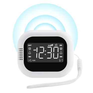 Imagem de Asixxsix Despertador Digital & White Noise Sound Machine, Máquina de Ruído Branco Com 2 Despertadores Snooze e 15 Nível de Volume Ajustável, Relógio de Mesa Portátil para Adulto,