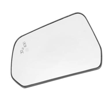 Imagem de Riloer Substituição de vidro retrovisor lateral placa traseira aquecida lado esquerdo do motorista, FR3Z-17K707-G vidro branco, 2015-2021 compatível com Mustang, vidro retrovisor com ponto cego