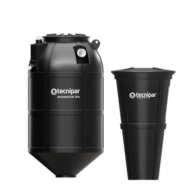 Imagem de Kit Biodigestor Esgoto 750l + Leito Secagem 180l Tecnipar