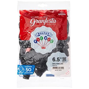 Imagem de Balão Gran Festa N.065 Preto, Pacote com 50, Riberball