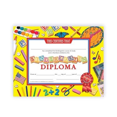 Imagem de Hayes Kindergarten Diplomas Certificate, 8-1/2 X 11 in, Paper, Pack of 30