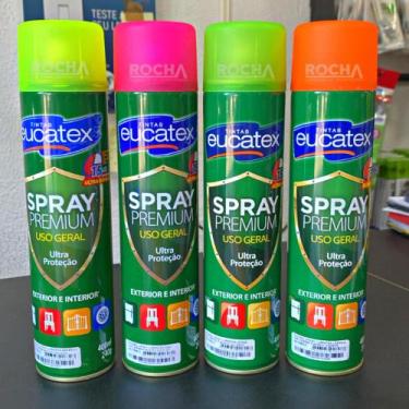 Imagem de Tinta Spray Neon Luminosa 400ml Multiuso - Eucatex, Pink Luminoso