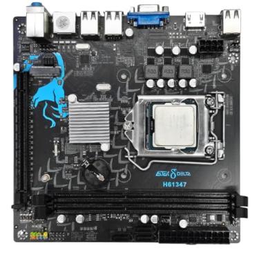 Imagem de Placa Mãe HC61 Micro-ATX Chipset Intel H61/H67 Áudio LGA 1155 16Gb Ram DDR3 Slots M.2 e SATA II - Aitek