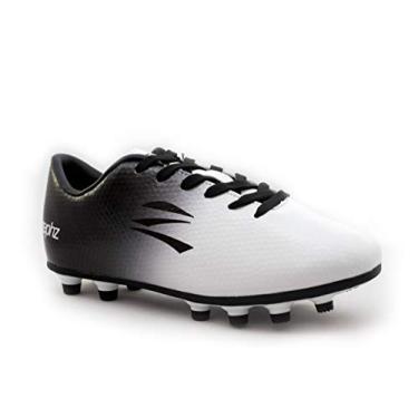 Imagem de zephz Chuteira larga Traxx branca/preta, Branco/preto, 18 BR GG