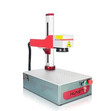 Imagem de Máquina de marcação a laser de fibra HUNST MAX 30W, gravadora de metal em aço inoxidável para marcação de metal (Red 30W)