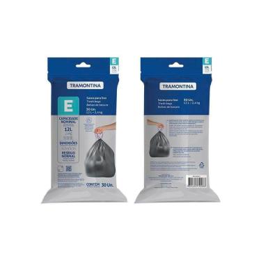 Imagem de Saco De Lixo Para Lixeiras Tramontina Com Cordão De Fechamento 12 Litros