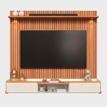 Imagem de Rack Bancada com Painel para Tv de até 75" com Led Ariel