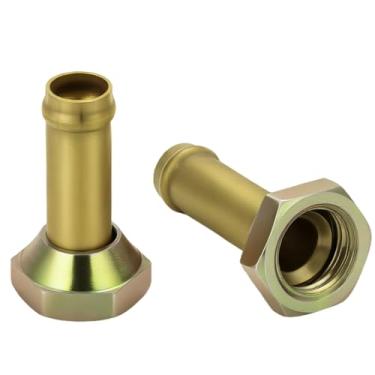 Imagem de Conector de tubo de óleo do refrigerador de transmissão compatível com Toyota Tundra 4.7L 2000-2006, 2 peças de acessórios de linha de resfriamento do radiador (rosca M14 x 1,5)