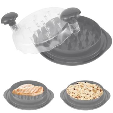 Imagem de KTZCTPCA Ferramenta trituradora de frango, ferramenta de trituração de carne torcida com capa visível, mate extra antiderrapante, máquina trituradora de carne visível, lavável na lava-louças,