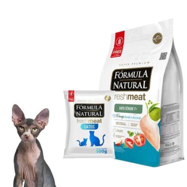 Imagem de Ração Fórmula Natural Fresh Meat Para Gatos Sênior Sabor Frango, Chá V