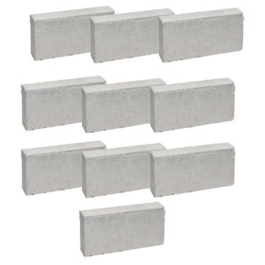 Imagem de Tijolo Refratário De 11,4x23x5,1 Com 10 Peças - Cerâmica Martins Tijolo Refratario 114x230x51 Com 10 Pecas Martins