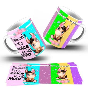 Imagem de Caneca Divertida Engraçada  Caneca de Porcelana 325ml Branca  Presente