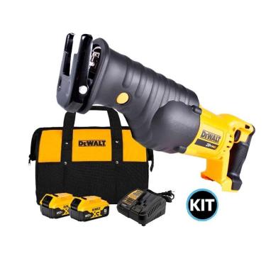 Imagem de Serra Sabre A Bateria 20V Dewalt Dcs380B-B3 + Kit 2 Bateria