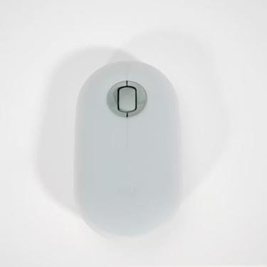 Imagem de LZYDD Capa protetora de borracha para mouse Logitech Pebble M350 M355 i345 (branco)