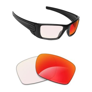 Imagem de Alphax Lentes de reposição adaptáveis fotocromáticas espelhadas não polarizadas para óculos de sol Oakley Fuel Cell OO9096