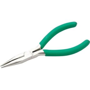 Imagem de Alicate de nariz longo, 1PK-036S Alicate de titânio de ponta longa antiderrapante verde com dentes,