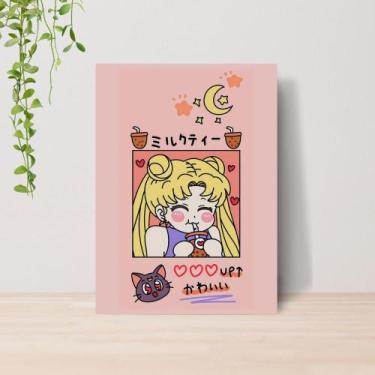 Imagem de Quadro Sailor Moon Anime A4  Placa MDF 001 - Lomi Art