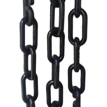 Imagem de 12 Mts Corrente Plástica Isola Calha Chuva Elo Pequeno Top Cor Preto -