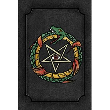 Imagem de OUROBOROS: 6x9 Satanic Notebook, Sketchbook, Sketchpad, Dotgrid, 120 Pages