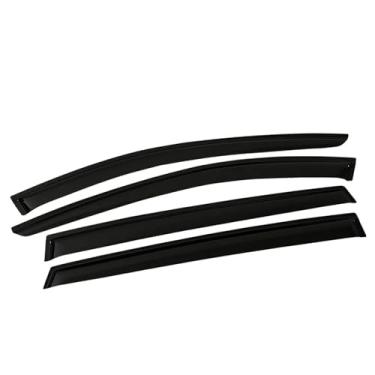 Imagem de GRJQRKHZ Defletor de janela lateral de carro para MERC&edes B&ENZ R-Class W251 2006-2013 Weathershied viseira de porta vento sol proteção chuva janela lateral defletores de vento