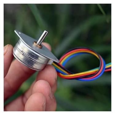 Imagem de KJEBVHIRS Motor de arranque eletrônico de cinco fios de quatro fases 25 mm 25 SPG0001 15 graus motor de brinquedo de arranque eletrônico