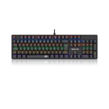 Imagem de Teclado Mecânico Gamer Redragon Valheim Rainbow R605R Preto Switch Mar