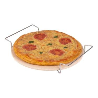 Imagem de Suporte Aramado Para Forma De Pizza Redonda Em Pedra Cerâmica Cordieri