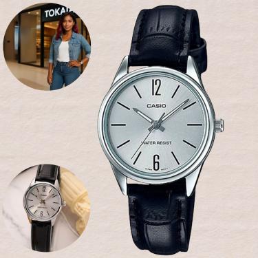 Imagem de Relógio Casio Feminino Analógico Prata LTP-V005L-7BUDF