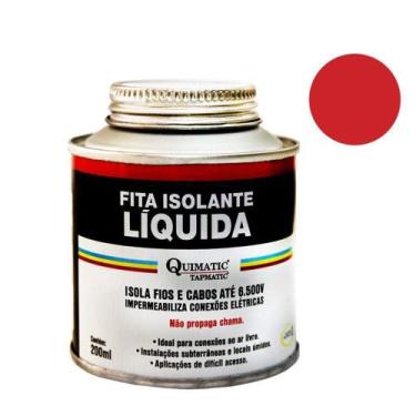 Imagem de Fita Isolante Liq. 200Ml Vermelha Tapmatic