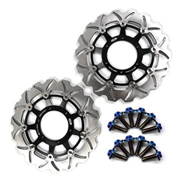 Imagem de Arashi Discos de freio dianteiro Rotores com parafusos de montagem para Honda CBR600F4i 2001-2007, CBR600F Sport 2001-2002, CB900F Hornet 900 2002-2006, acessórios de motocicleta preto