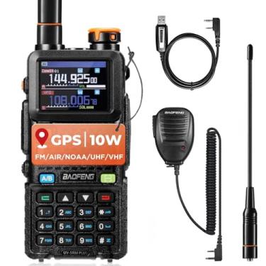 Imagem de BAOFENG Rádio Portátil Gps Amador Uv-5Rm Plus, Rádio Bidirecional De Longo Alcance De 10 W, Receptor Multibanda Fm Noaa, 640 Canais, 10 Zonas, Com Bateria Recarregável Tipo C De 2500 Mah, Microfone