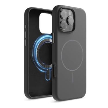 Imagem de Capinha Silicone Magnética Para iPhone 11 12 13 14 15 16 17 Pro Max (Cinza escuro, iPhone 15)