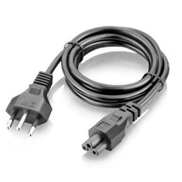 Imagem de Cabo Força Energia Tripolar 3 Pinos Tipo Fonte Notebook Tv