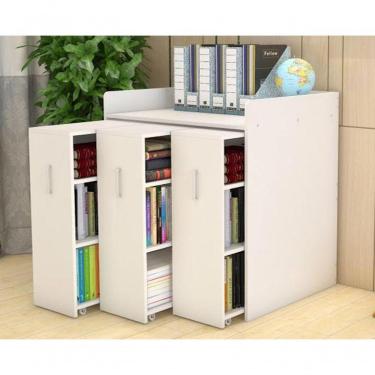 Imagem de Armário De Escritório Com 3 Gavetas 100% Mdf (livros Estante Organizador)
