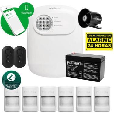 Imagem de Kit Alarme Intelbras Com 6 Sensores Sem Fio De Presença Pet