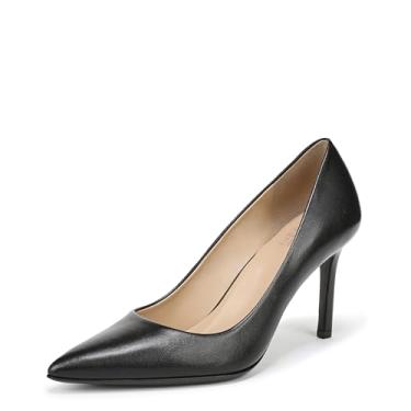 Imagem de Naturalizer Sapato feminino Anna bico fino salto alto, Couro preto, 36