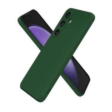 Imagem de oakxco Capa de silicone para Samsung Galaxy S23 Fe, ultrafina e fina para mulheres e meninas, cor lisa lisa minimalista estética fofa design feminino, gel de borracha macia TPU com capa para câmera