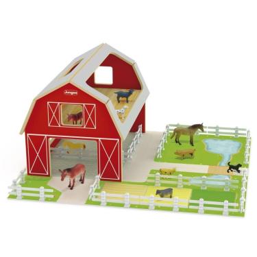 Imagem de Brinquedo Infantil Fazendinha Celeiro Em Madeira - Junges 550