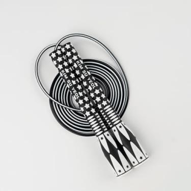 Imagem de Corda de pular para exercícios físicos – leve, ajustável, livre de emaranhados, excelente controle de linha para cardio boxe, crossfit, exercícios de treinamento para todas as idades e gêneros