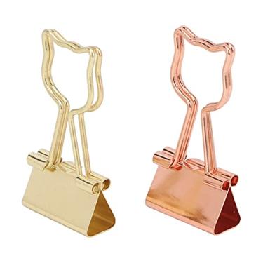 Imagem de Tnfeeon Clipes de Encadernação para Gatos, Design Portátil e Leve, Força de Fixação Forte, Estética de Gato Fofa – Perfeito para Organizar Documentos, Contas e Materiais Escolares Em Casa ou No