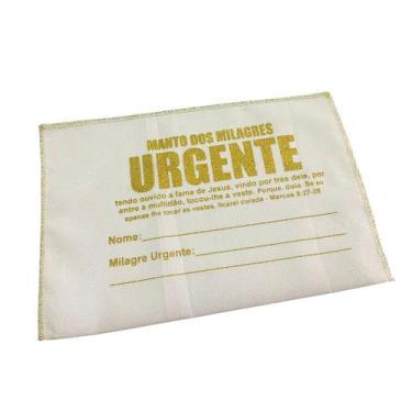Imagem de Saquitel Milagre Urgente Oxford Branco Grande - 10 Unidades - no-brand