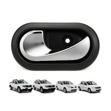 Imagem de Maçaneta interna cromada Logan / Sandero / Duster / Oroch esquerda - M