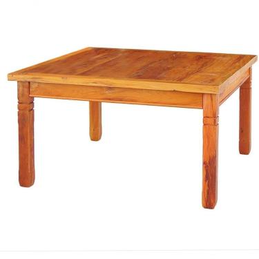 Imagem de Mesa De Jantar Em Madeira Maciça 1,5 X 1,5 M Natural